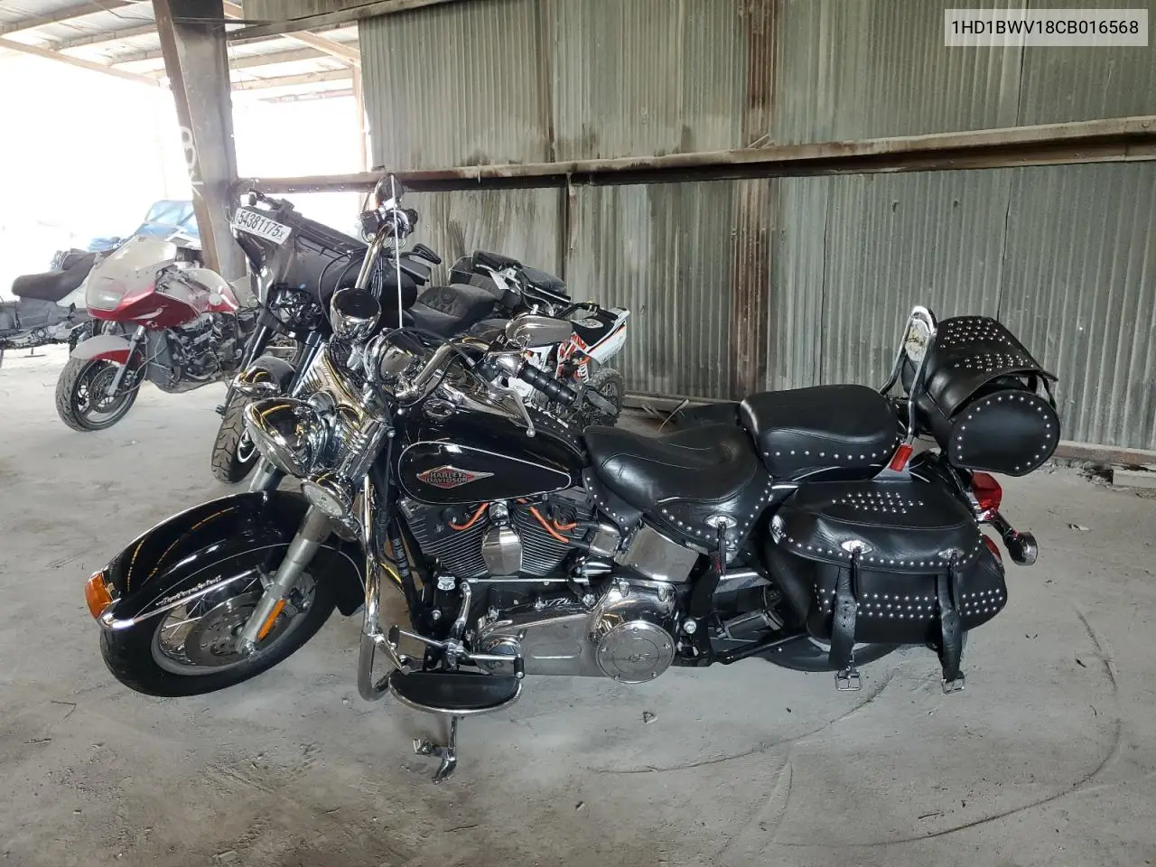 2012 Harley-Davidson Flstc Heritage Softail Classic VIN: 1HD1BWV18CB016568 Lot: 62645265