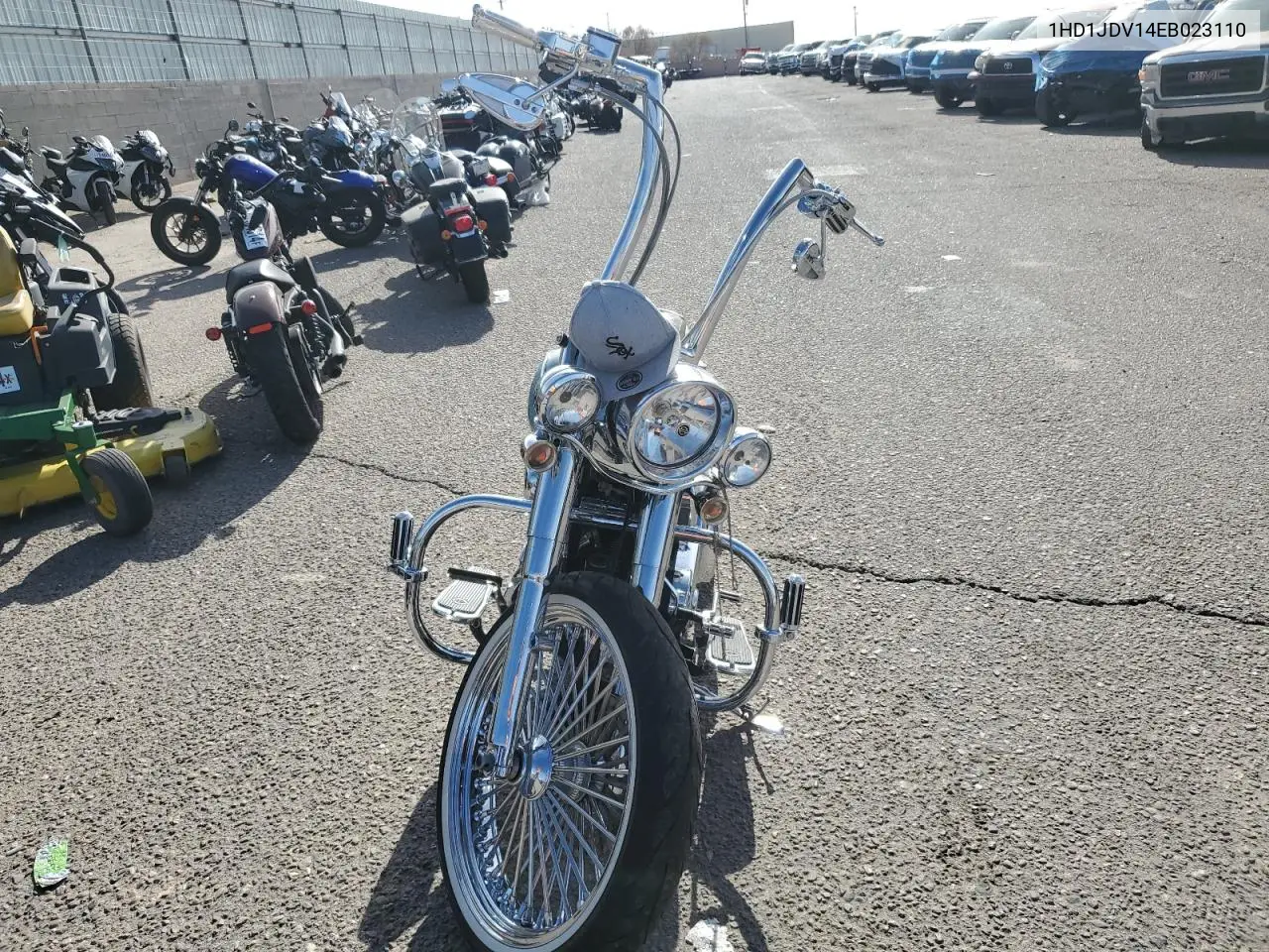 2014 Harley-Davidson Flstn Softail Deluxe VIN: 1HD1JDV14EB023110 Lot: 78897794