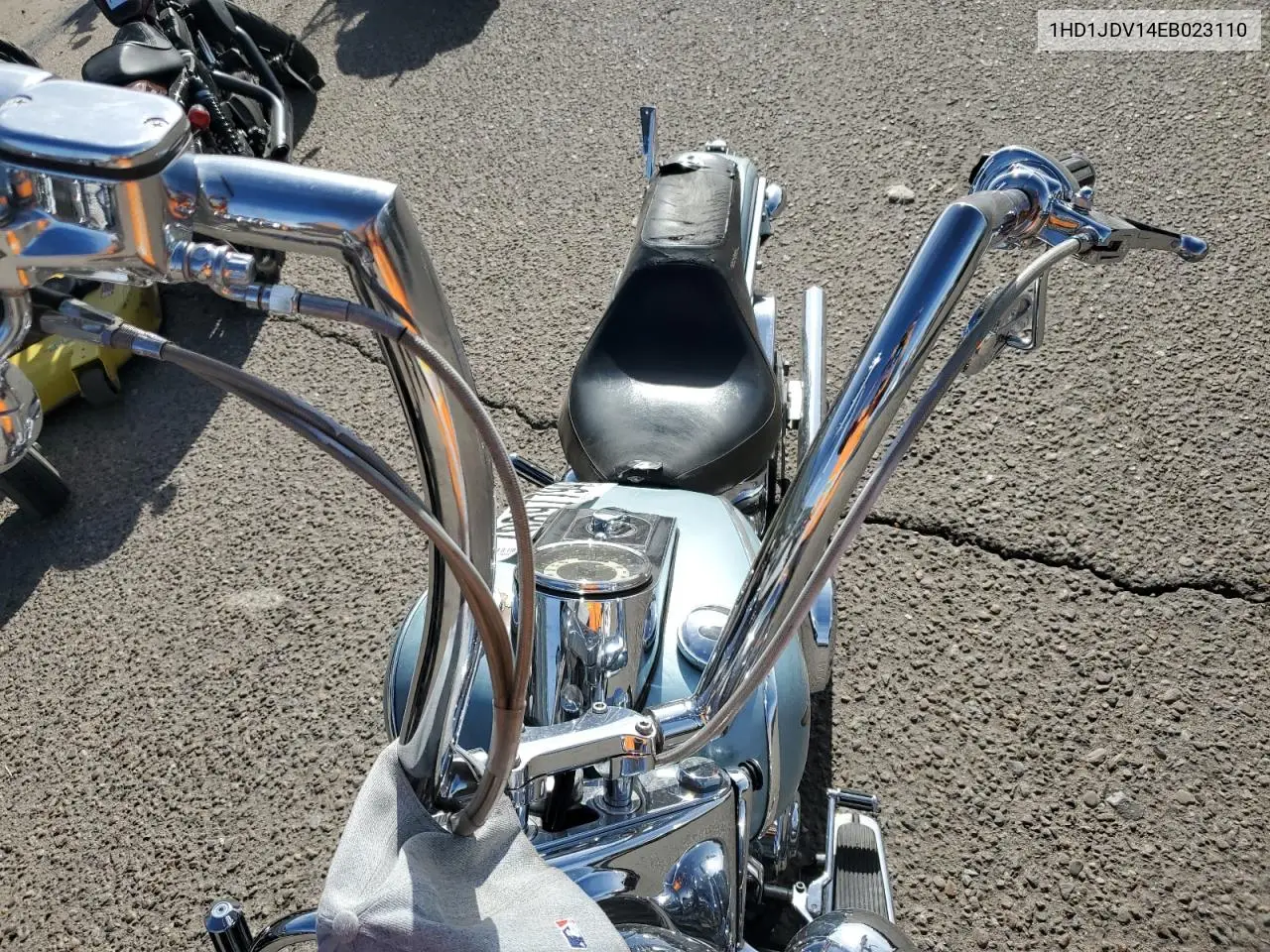 2014 Harley-Davidson Flstn Softail Deluxe VIN: 1HD1JDV14EB023110 Lot: 78897794