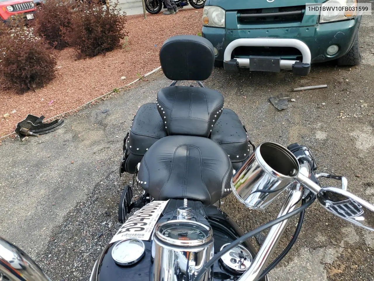 2015 Harley-Davidson Flstc Heritage Softail Classic VIN: 1HD1BWV10FB031599 Lot: 59488605