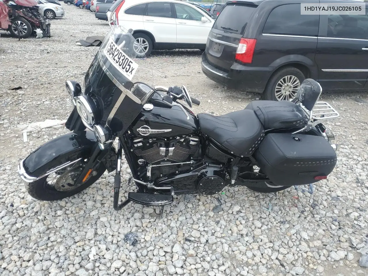 2018 Harley-Davidson Flhc Heritage Classic VIN: 1HD1YAJ19JC026105 Lot: 56429305