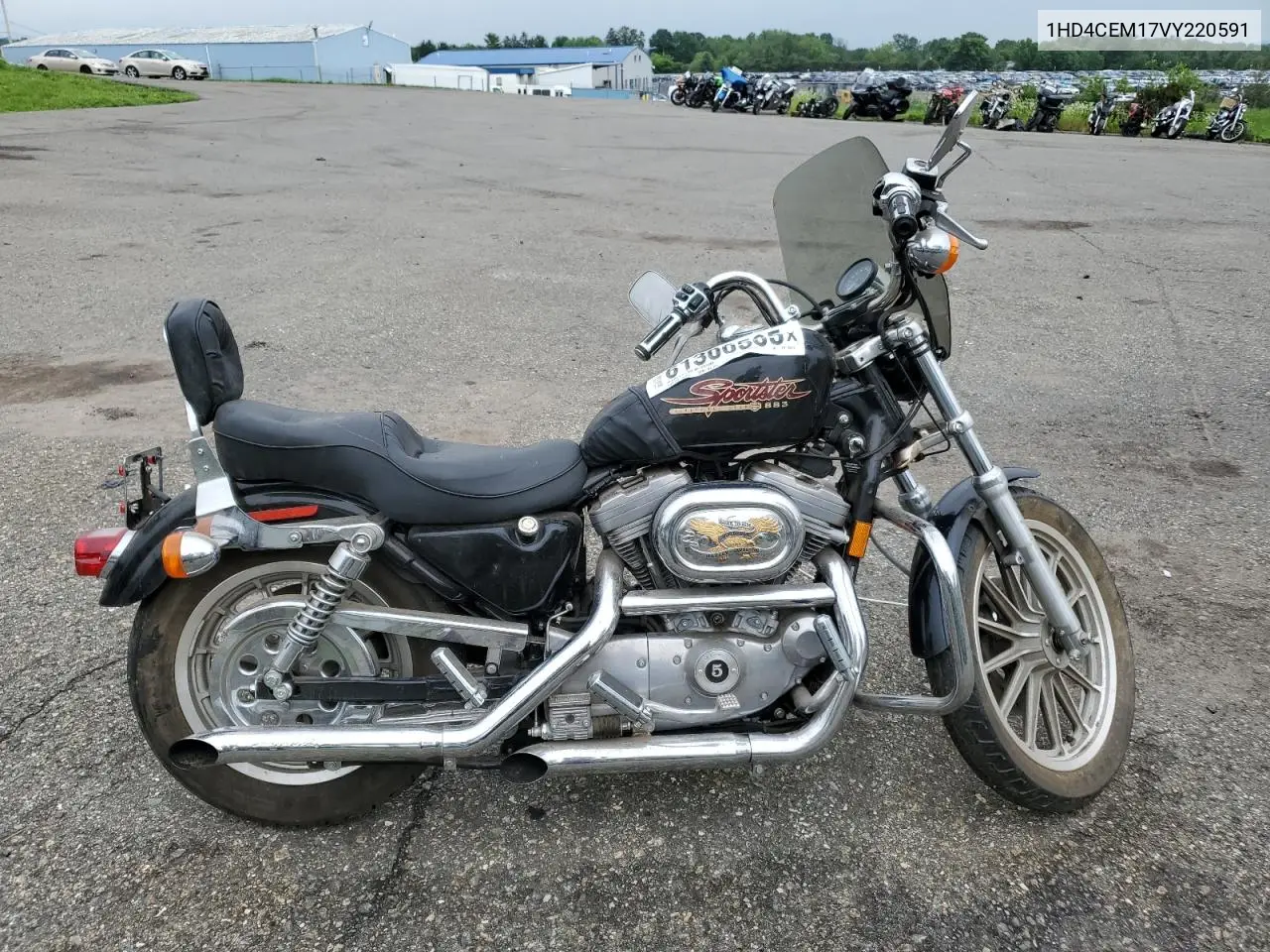 1997 Harley-Davidson Xl883 Hugger VIN: 1HD4CEM17VY220591 Lot: 61300505