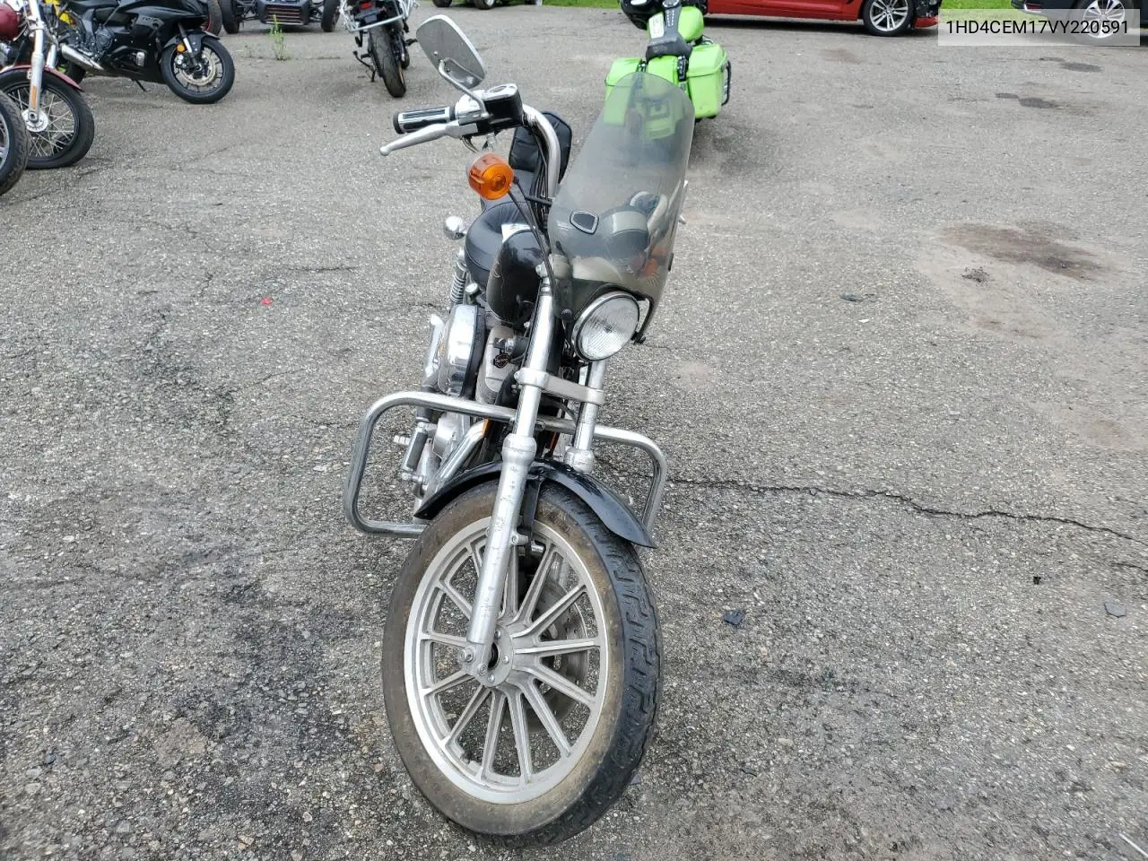 1997 Harley-Davidson Xl883 Hugger VIN: 1HD4CEM17VY220591 Lot: 61300505