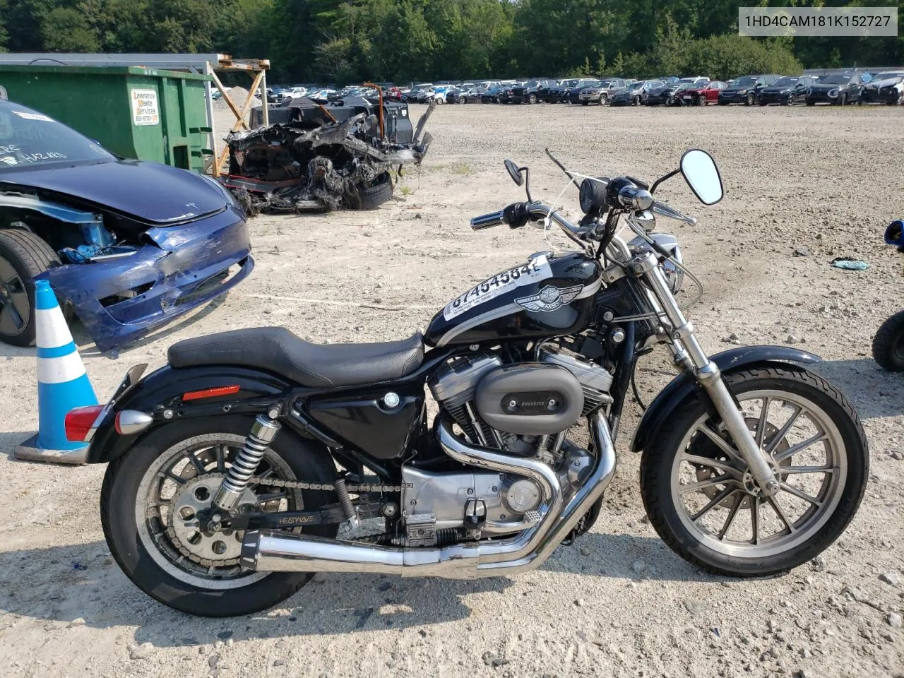 2001 Harley-Davidson Xl883 VIN: 1HD4CAM181K152727 Lot: 67454584