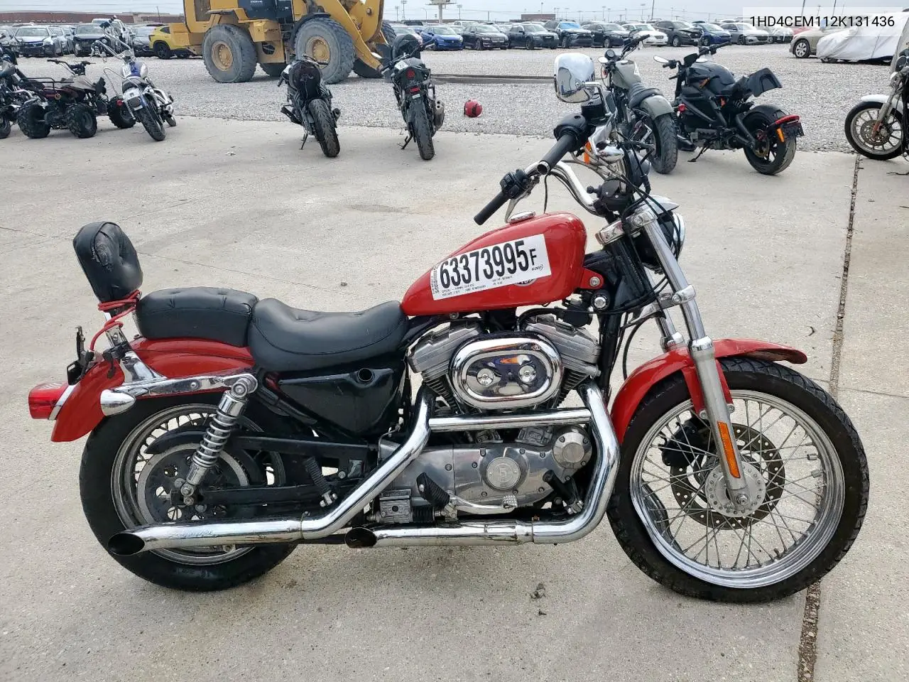 2002 Harley-Davidson Xl883 Hugger VIN: 1HD4CEM112K131436 Lot: 63373995