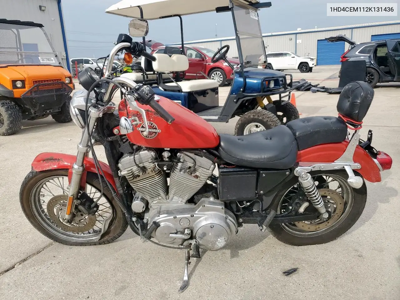 2002 Harley-Davidson Xl883 Hugger VIN: 1HD4CEM112K131436 Lot: 63373995