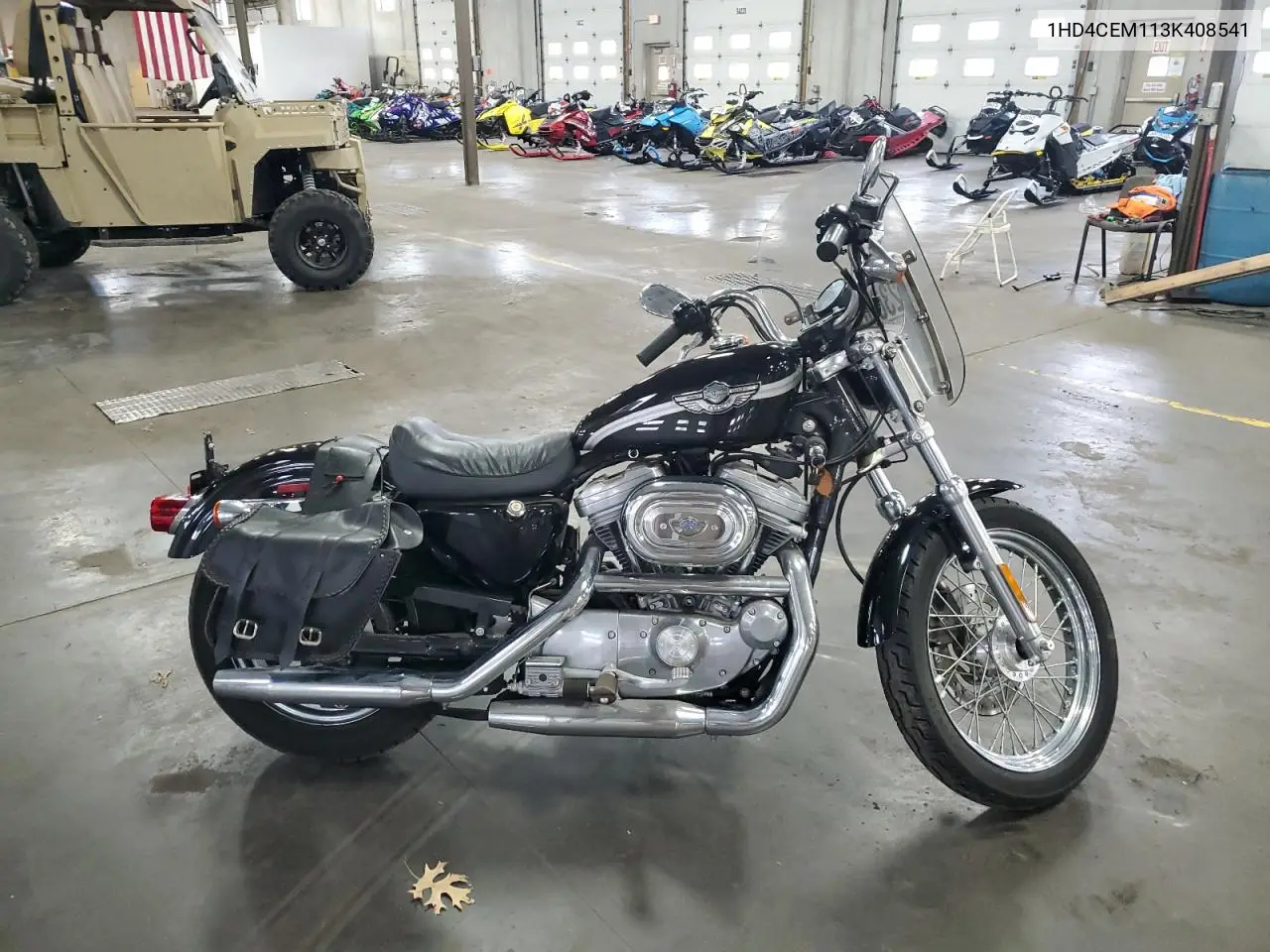 2003 Harley-Davidson Xl883 Hugger VIN: 1HD4CEM113K408541 Lot: 52308855