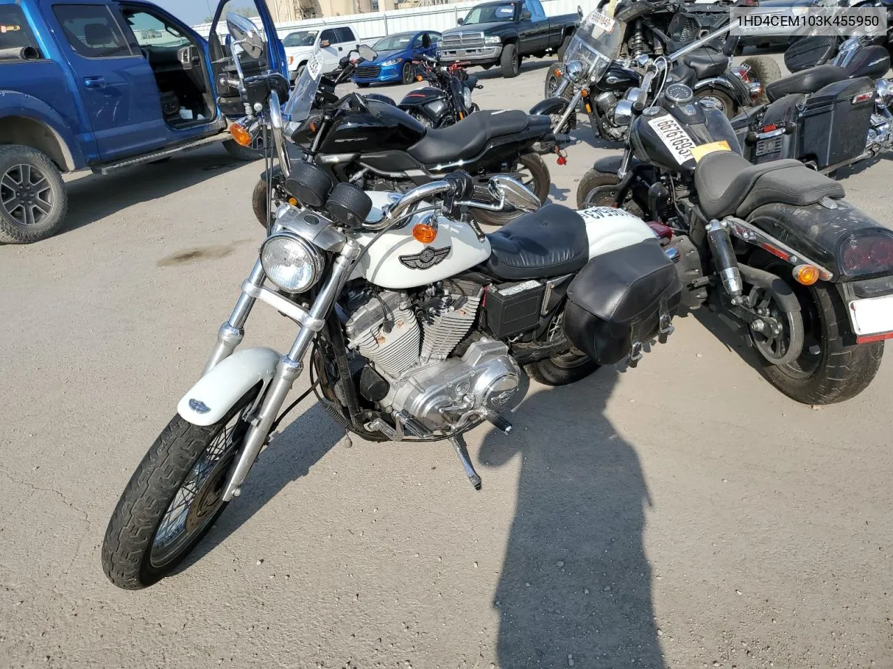 2003 Harley-Davidson Xl883 Hugger VIN: 1HD4CEM103K455950 Lot: 69196543