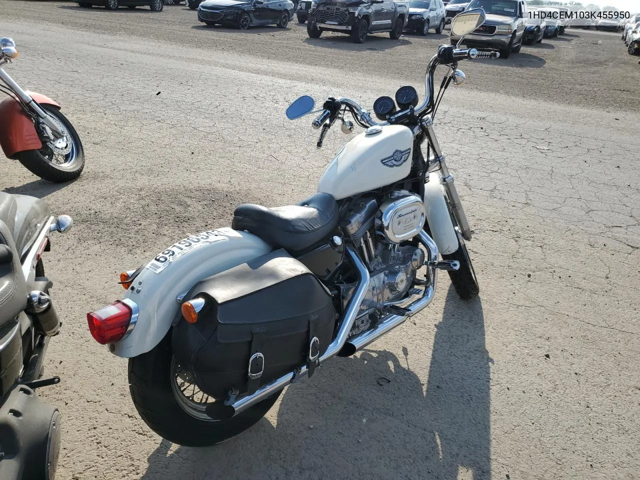 2003 Harley-Davidson Xl883 Hugger VIN: 1HD4CEM103K455950 Lot: 69196543