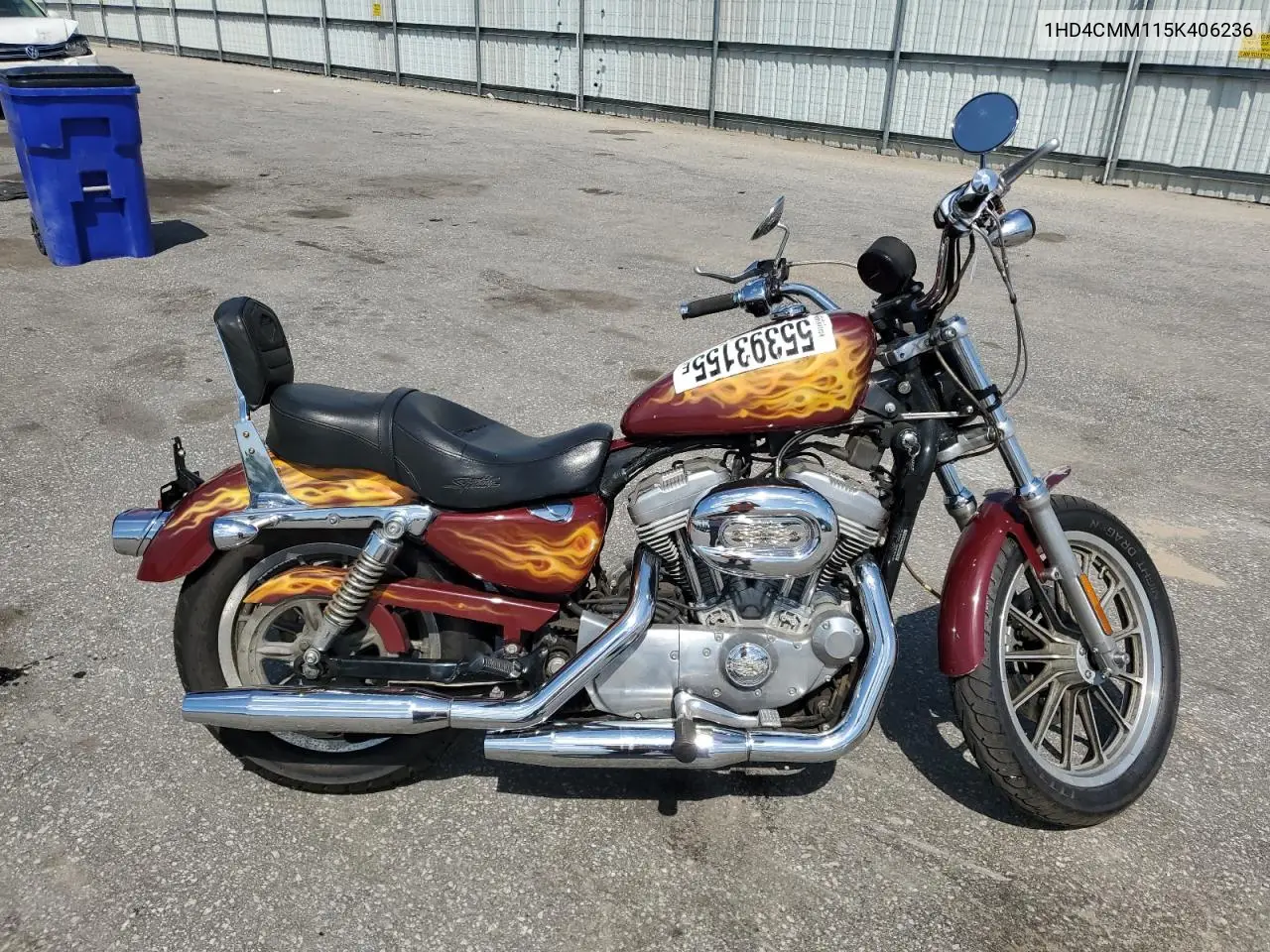 2005 Harley-Davidson Xl883 L VIN: 1HD4CMM115K406236 Lot: 55393155