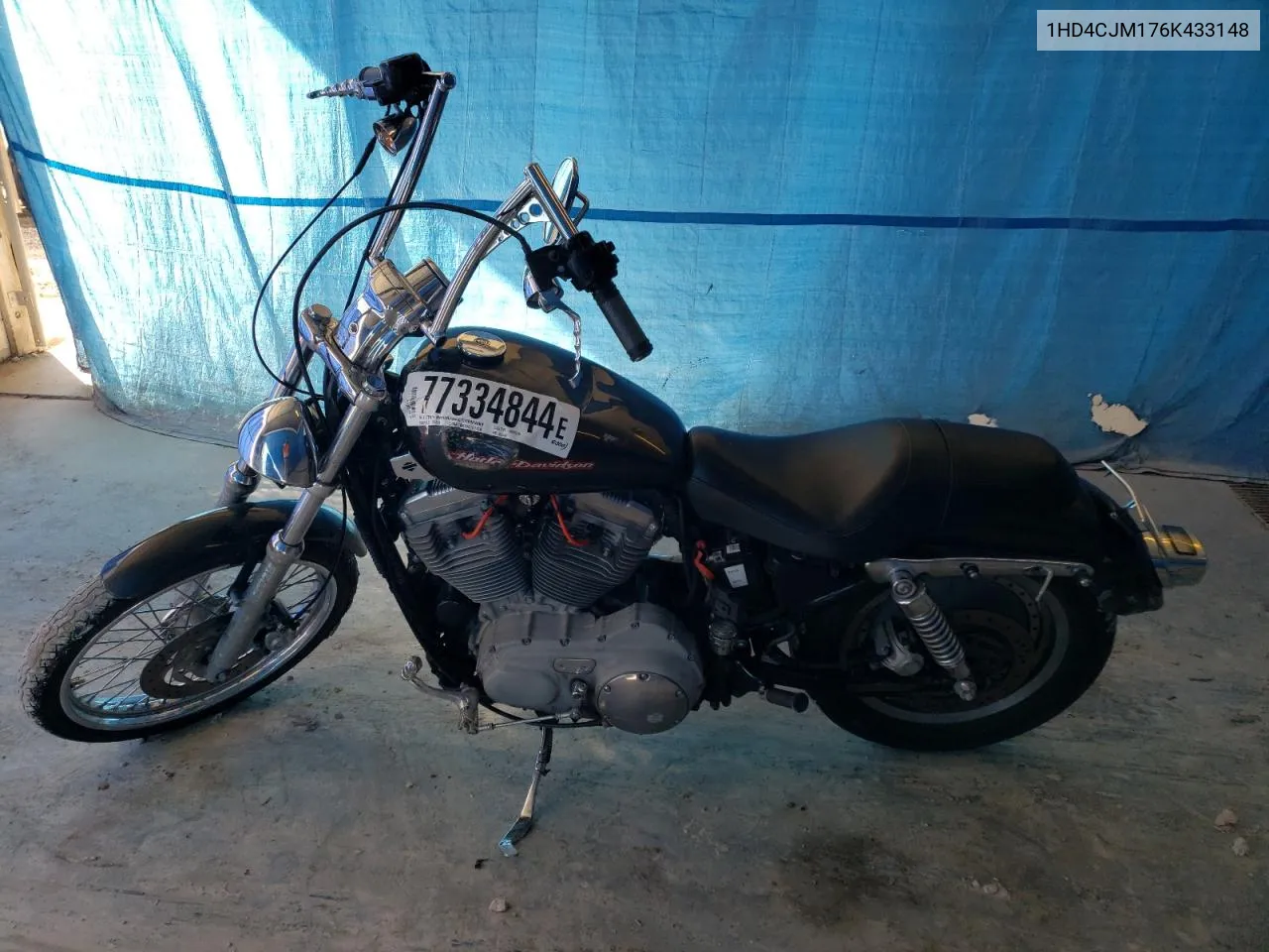 2006 Harley-Davidson Xl883 C VIN: 1HD4CJM176K433148 Lot: 77334844