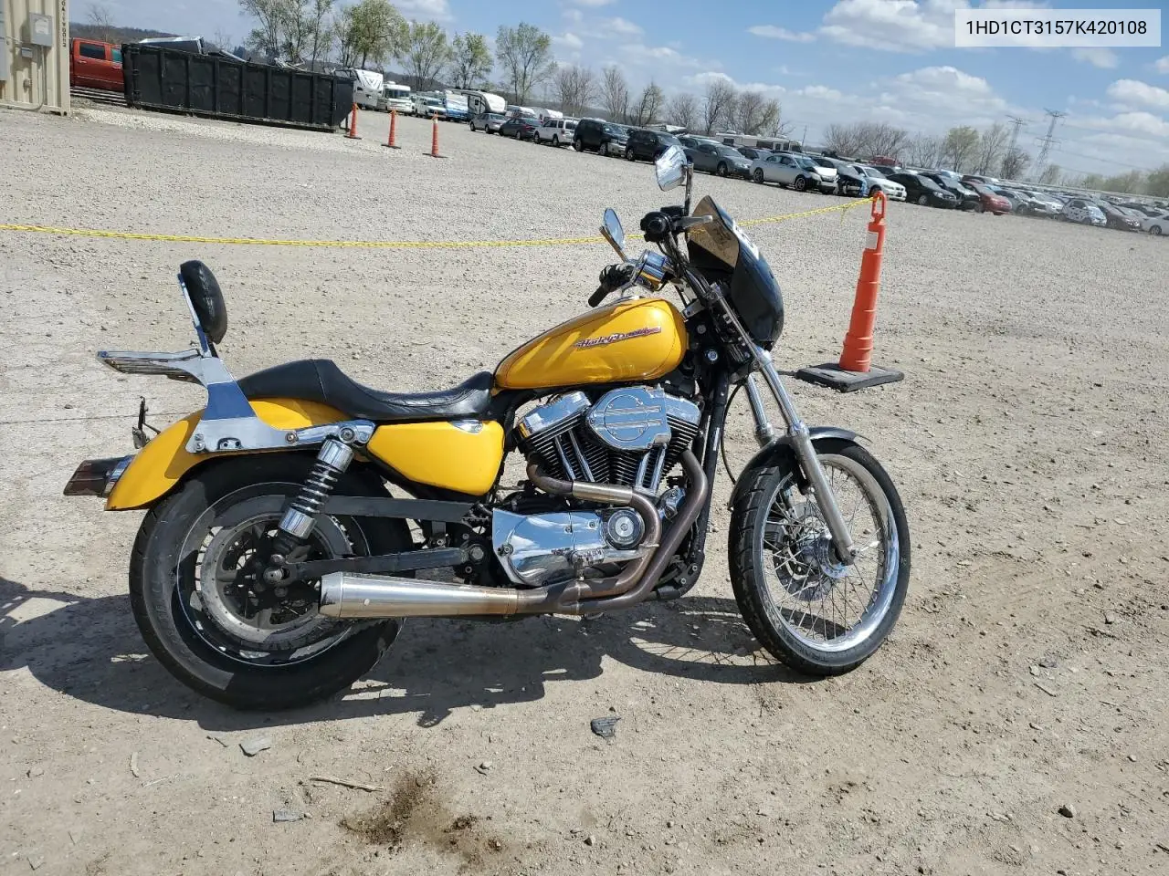 2007 Harley-Davidson Xl1200 C VIN: 1HD1CT3157K420108 Lot: 53242075