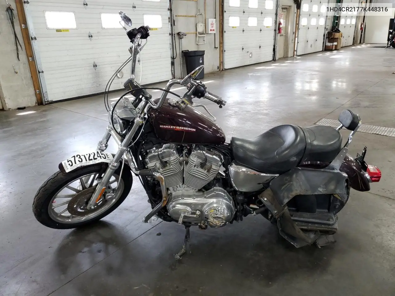 2007 Harley-Davidson Xl883 L VIN: 1HD4CR2177K448316 Lot: 57312245
