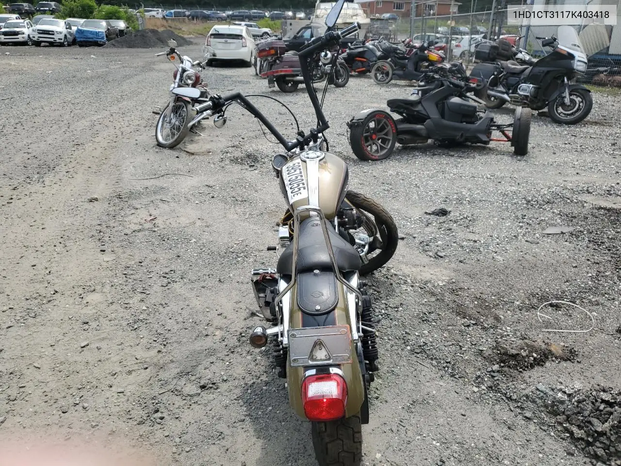 2007 Harley-Davidson Xl1200 C VIN: 1HD1CT3117K403418 Lot: 59575055