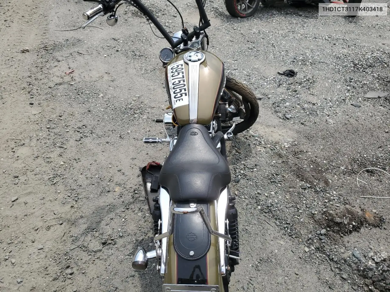 2007 Harley-Davidson Xl1200 C VIN: 1HD1CT3117K403418 Lot: 59575055