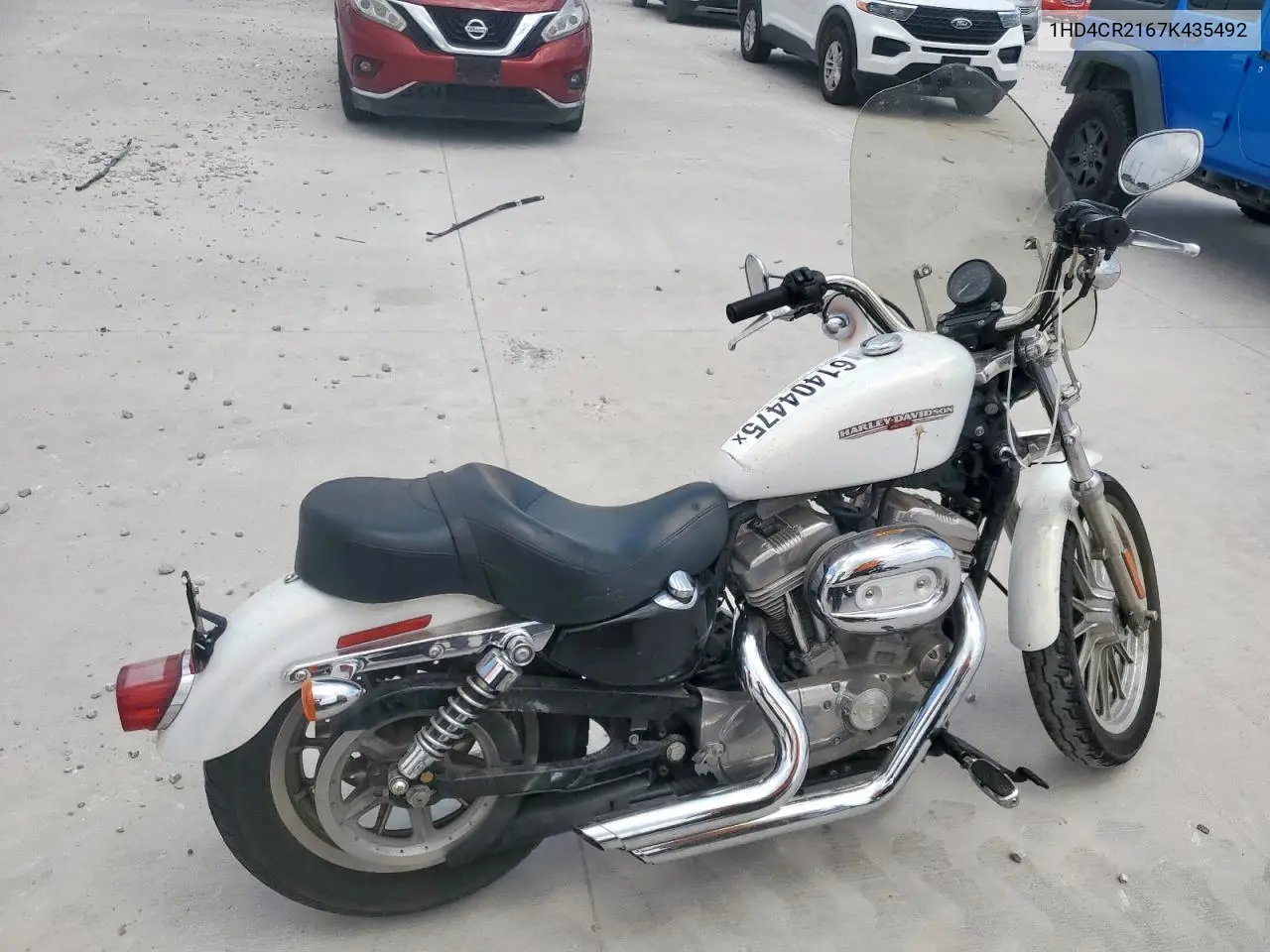 2007 Harley-Davidson Xl883 L VIN: 1HD4CR2167K435492 Lot: 61404475