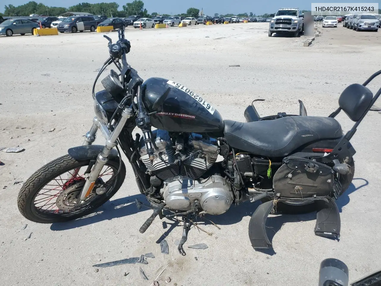 2007 Harley-Davidson Xl883 L VIN: 1HD4CR2167K415243 Lot: 61629015