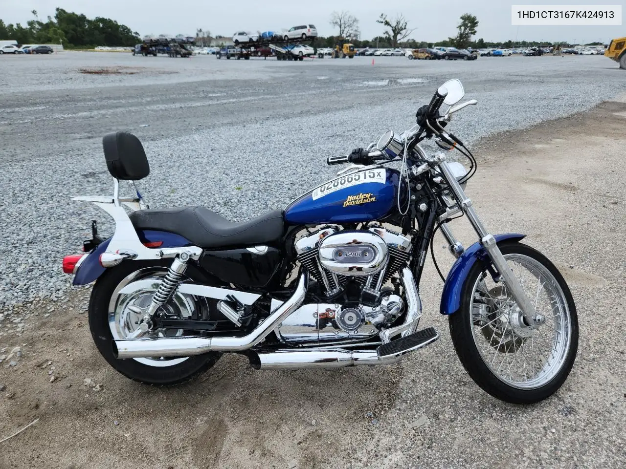 2007 Harley-Davidson Xl1200 C VIN: 1HD1CT3167K424913 Lot: 62886515