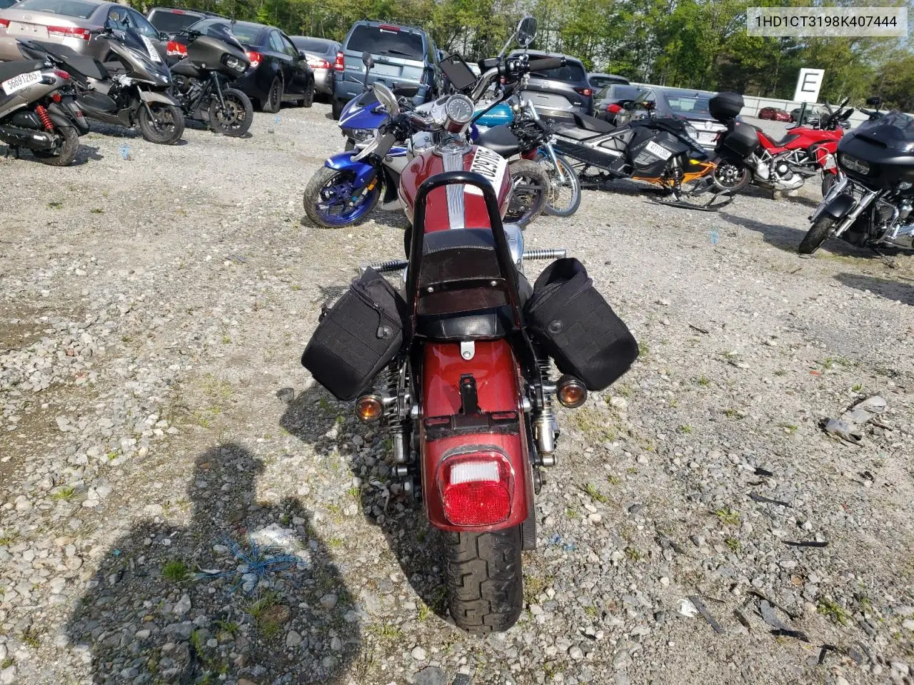 2008 Harley-Davidson Xl1200 C VIN: 1HD1CT3198K407444 Lot: 57029705