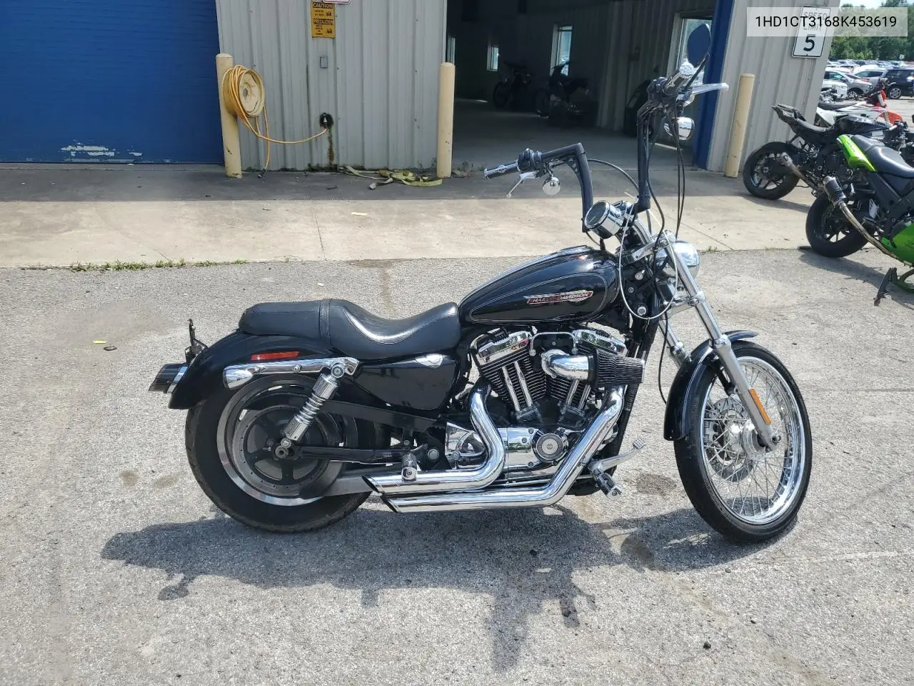 2008 Harley-Davidson Xl1200 C VIN: 1HD1CT3168K453619 Lot: 62810255