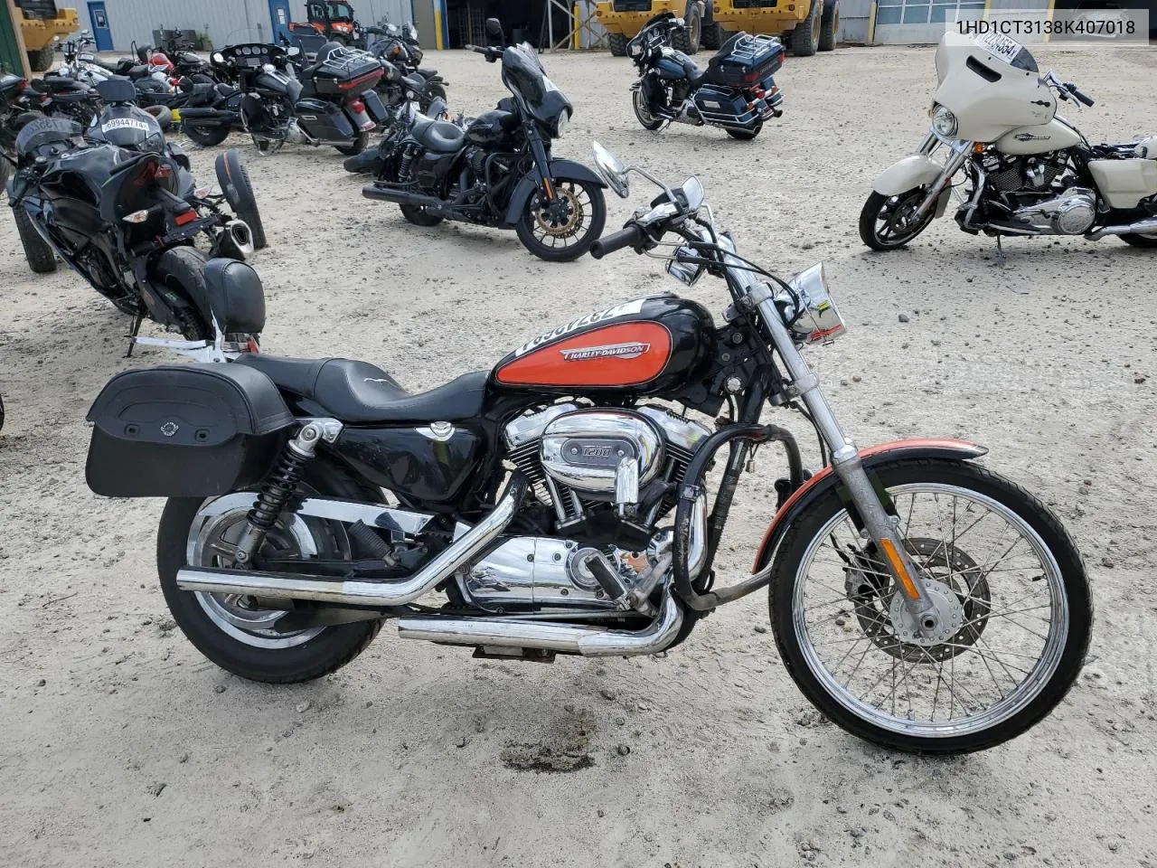2008 Harley-Davidson Xl1200 C VIN: 1HD1CT3138K407018 Lot: 73742684