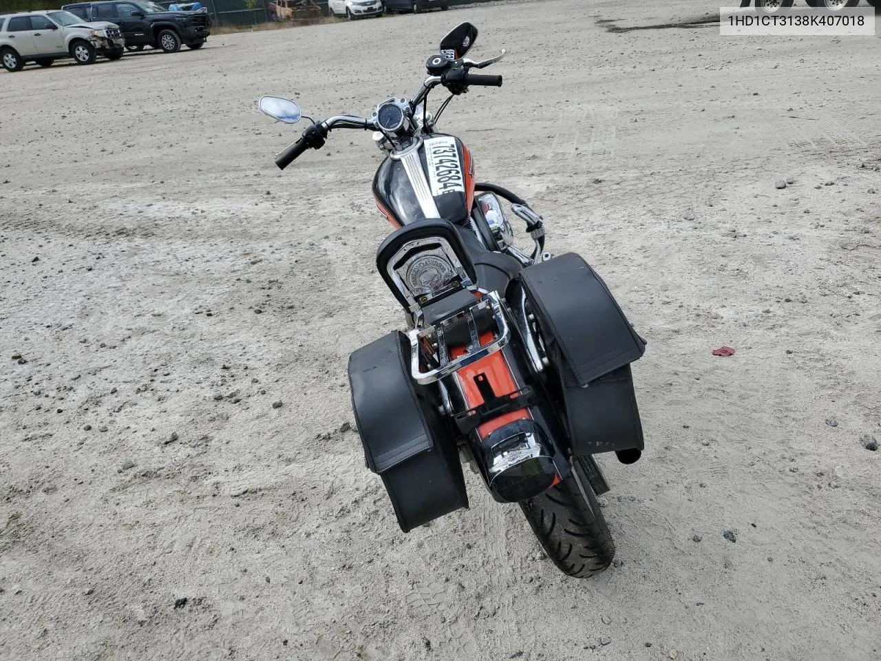 2008 Harley-Davidson Xl1200 C VIN: 1HD1CT3138K407018 Lot: 73742684