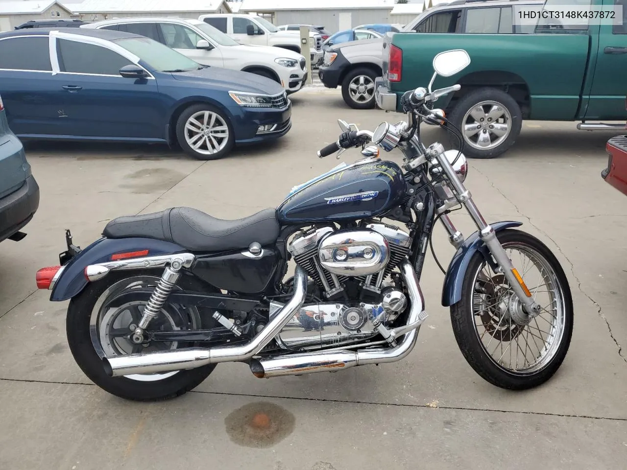 2008 Harley-Davidson Xl1200 C VIN: 1HD1CT3148K437872 Lot: 74457044