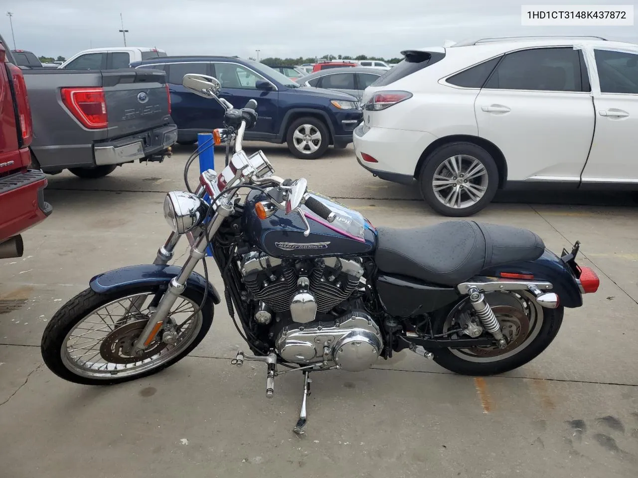 2008 Harley-Davidson Xl1200 C VIN: 1HD1CT3148K437872 Lot: 74457044