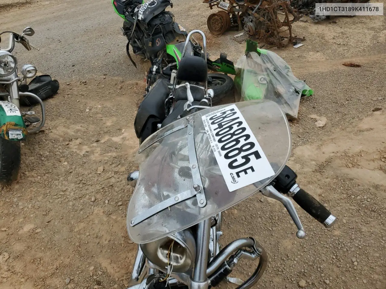 2009 Harley-Davidson Xl1200 C VIN: 1HD1CT3189K411678 Lot: 58468685