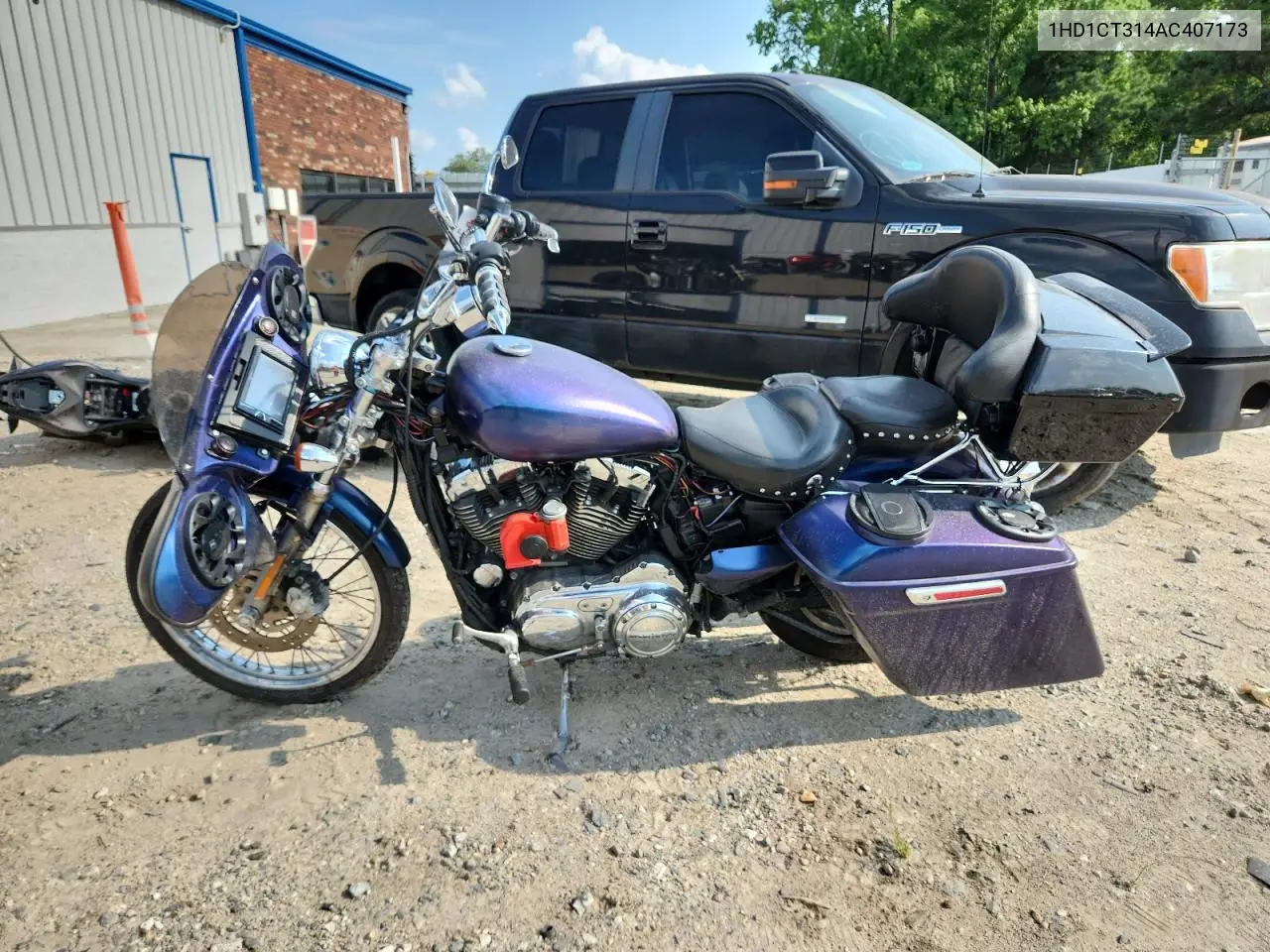 2010 Harley-Davidson Xl1200 C VIN: 1HD1CT314AC407173 Lot: 62106335