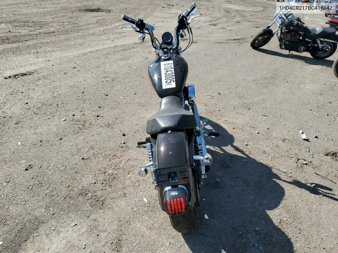 2011 Harley-Davidson Xl883 L VIN: 1HD4CR217BC416842 Lot: 61043005