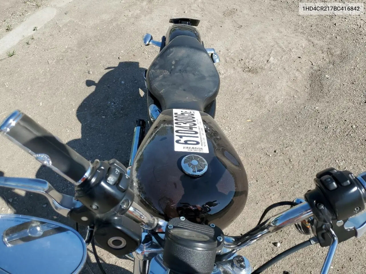 2011 Harley-Davidson Xl883 L VIN: 1HD4CR217BC416842 Lot: 61043005
