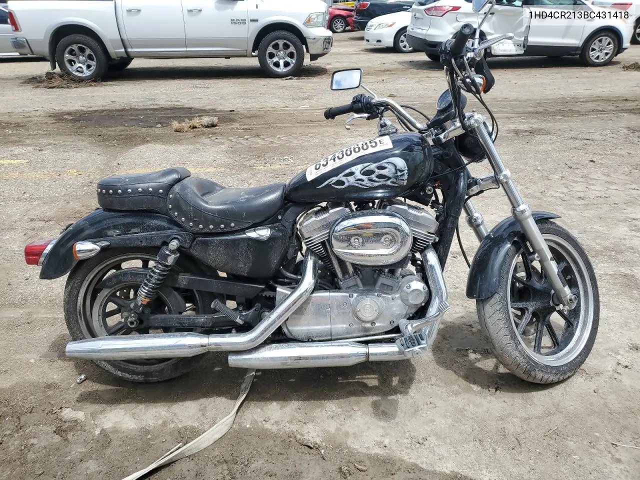 2011 Harley-Davidson Xl883 L VIN: 1HD4CR213BC431418 Lot: 63436685