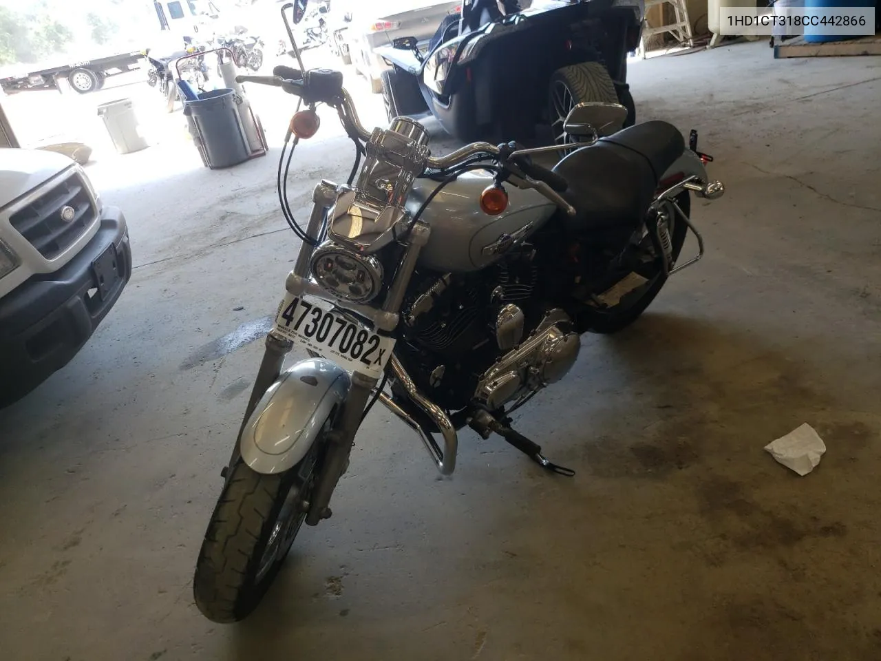 2012 Harley-Davidson Xl1200 C VIN: 1HD1CT318CC442866 Lot: 82798493