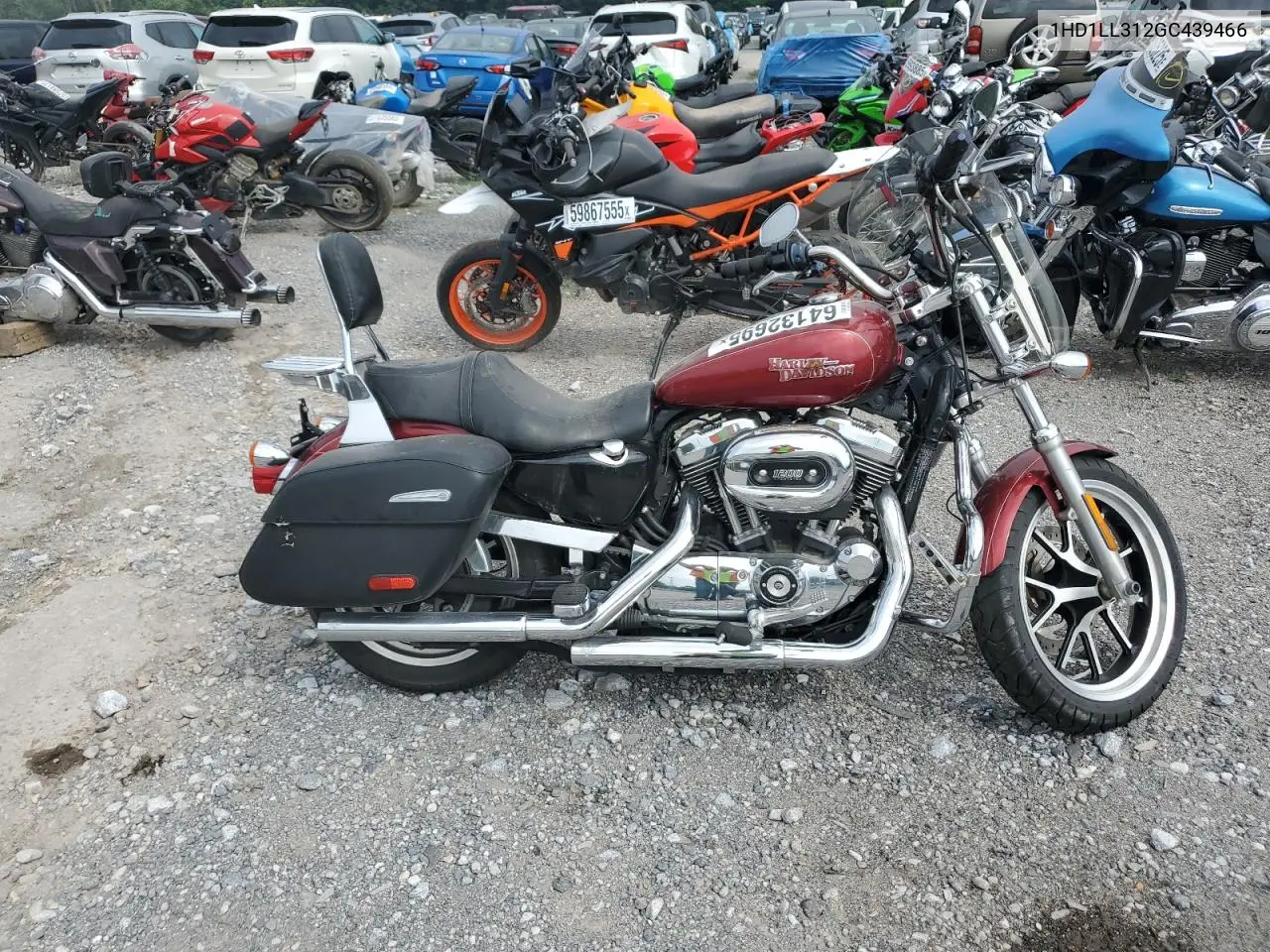 2016 Harley-Davidson Xl1200 T VIN: 1HD1LL312GC439466 Lot: 64132695