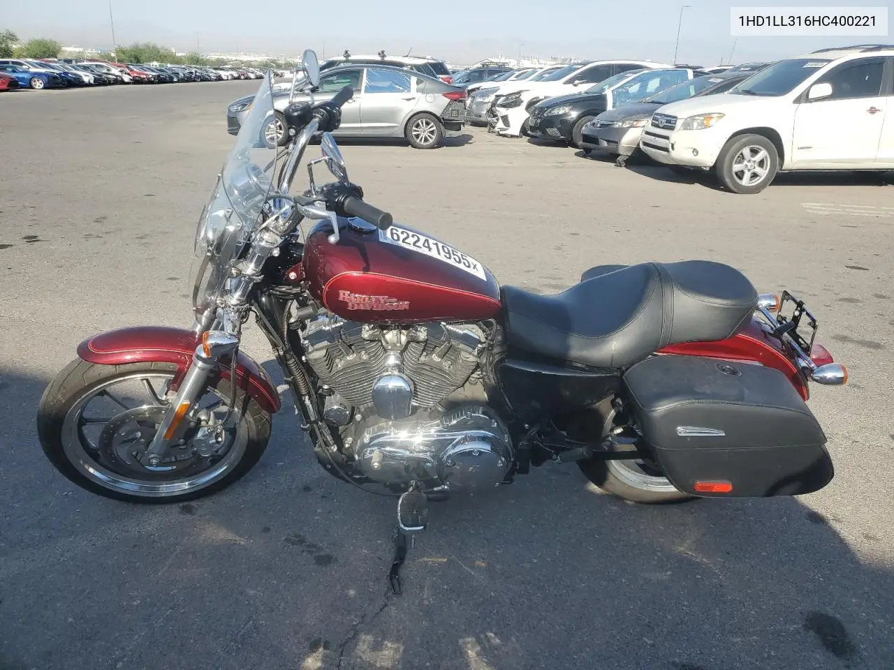 2017 Harley-Davidson Xl1200 T VIN: 1HD1LL316HC400221 Lot: 62241955