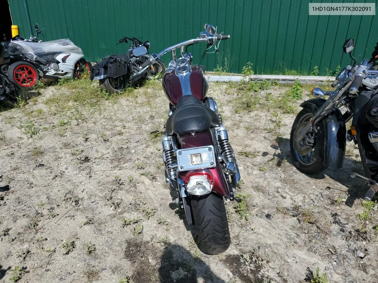 2007 Harley-Davidson Fxdl VIN: 1HD1GN4177K302091 Lot: 61382685