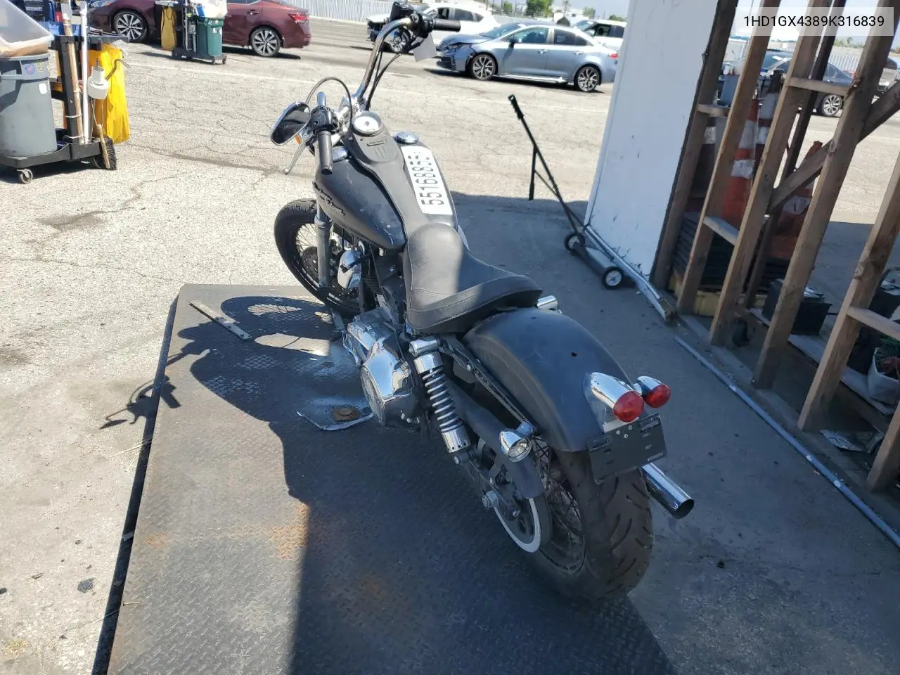 2009 Harley-Davidson Fxdb VIN: 1HD1GX4389K316839 Lot: 55168855