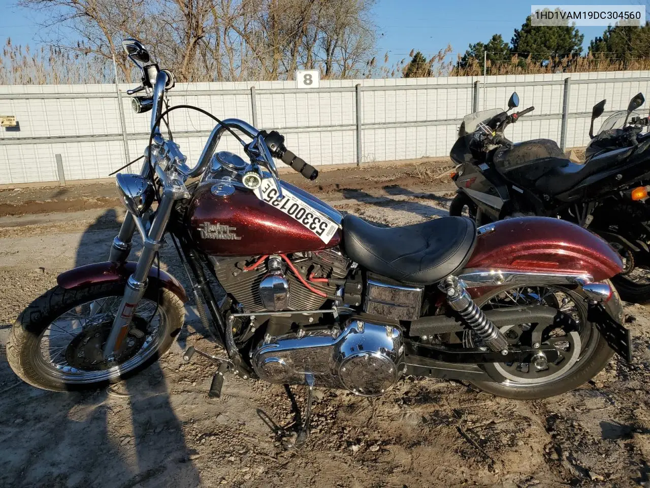 2013 Harley-Davidson Fxdbp Dyna Street Bob VIN: 1HD1VAM19DC304560 Lot: 53300125
