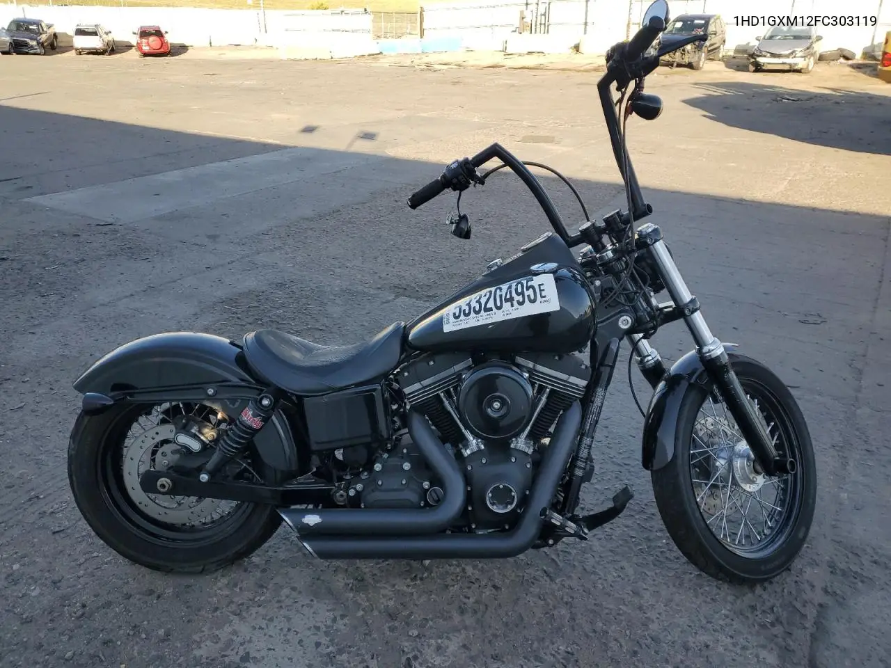2015 Harley-Davidson Fxdb Dyna Street Bob VIN: 1HD1GXM12FC303119 Lot: 53320495