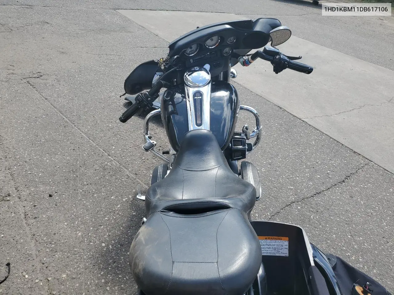 2013 Harley-Davidson Flhx Street Glide VIN: 1HD1KBM11DB617106 Lot: 62067885