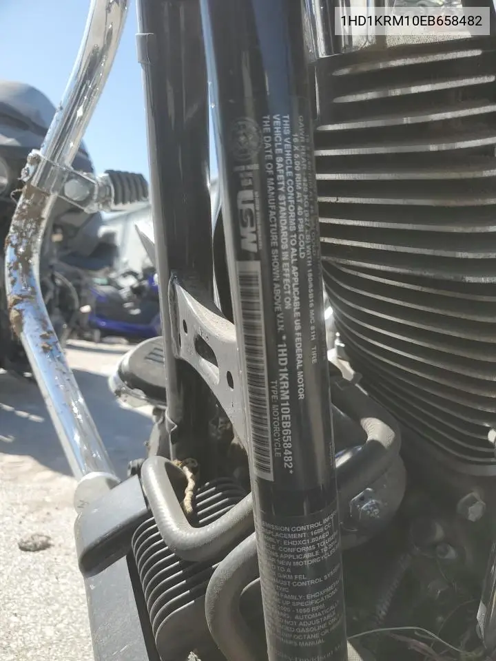 2014 Harley-Davidson Flhxs Street Glide Special VIN: 1HD1KRM10EB658482 Lot: 53118215