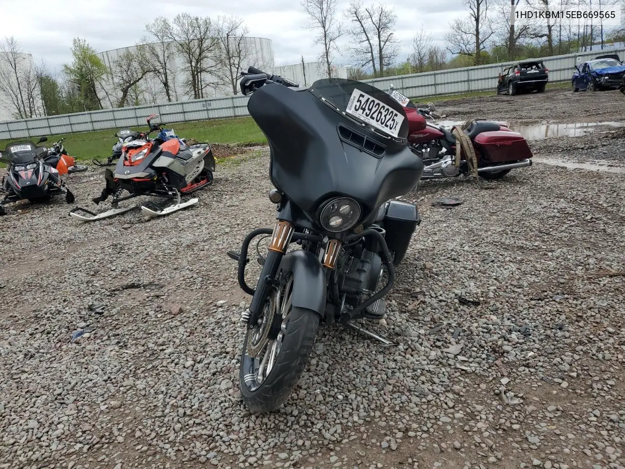 2014 Harley-Davidson Flhx Street Glide VIN: 1HD1KBM15EB669565 Lot: 54926325