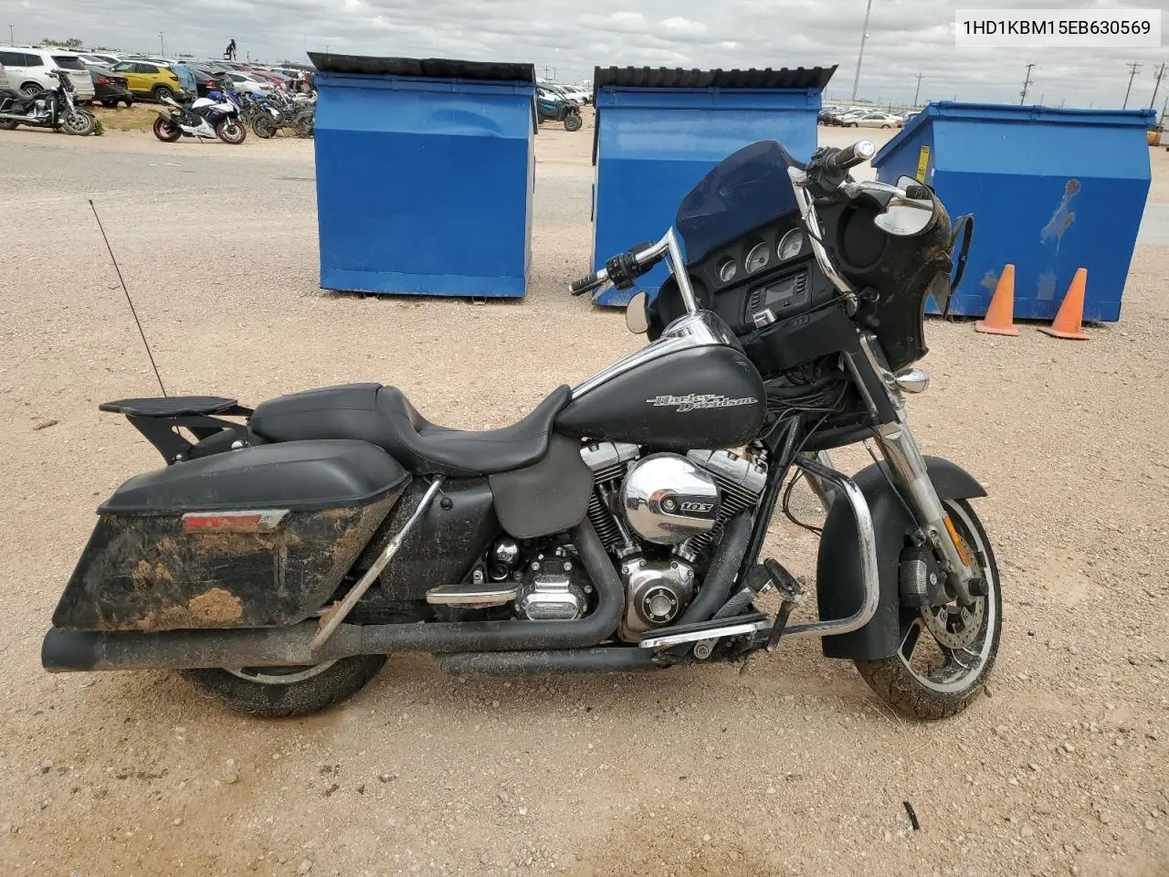 2014 Harley-Davidson Flhx Street Glide VIN: 1HD1KBM15EB630569 Lot: 55214225