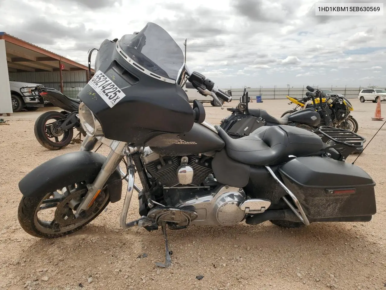 2014 Harley-Davidson Flhx Street Glide VIN: 1HD1KBM15EB630569 Lot: 55214225