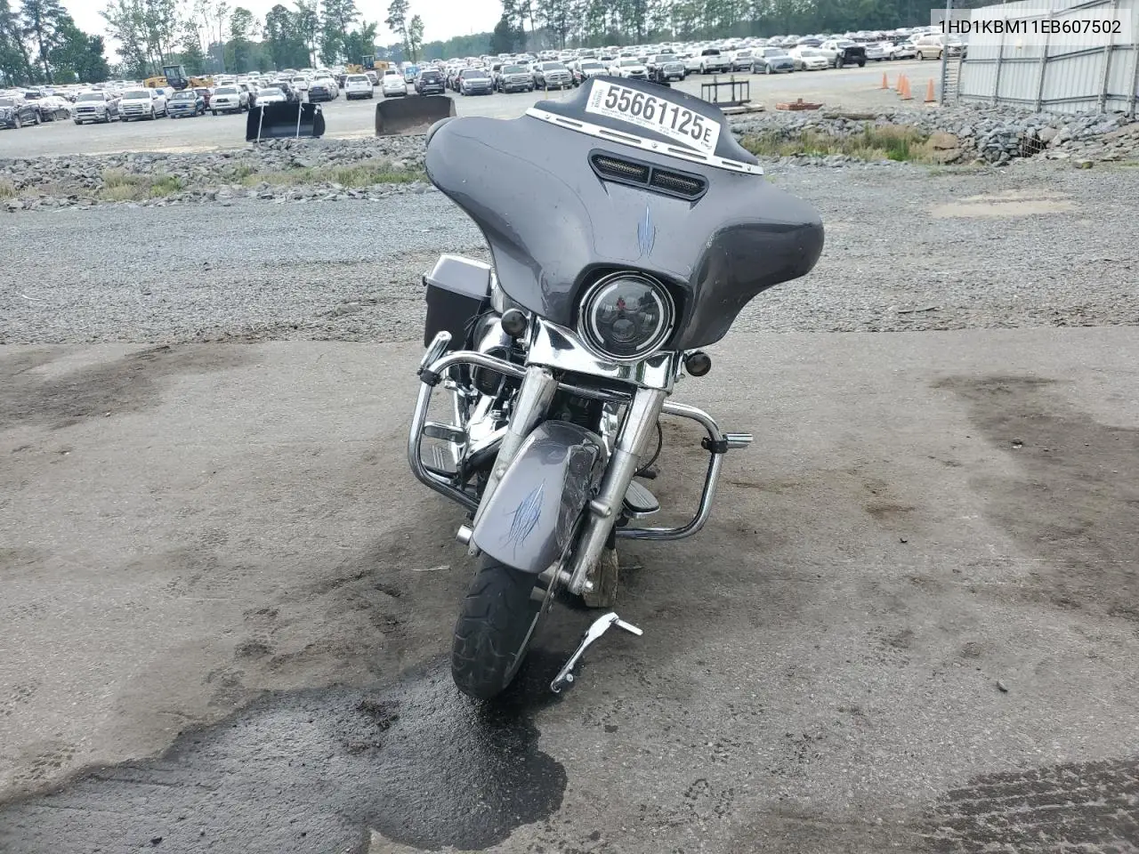 2014 Harley-Davidson Flhx Street Glide VIN: 1HD1KBM11EB607502 Lot: 55661125