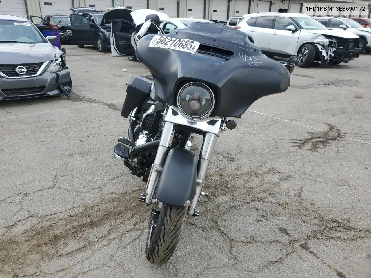 2014 Harley-Davidson Flhx Street Glide VIN: 1HD1KBM13EB690172 Lot: 56210685