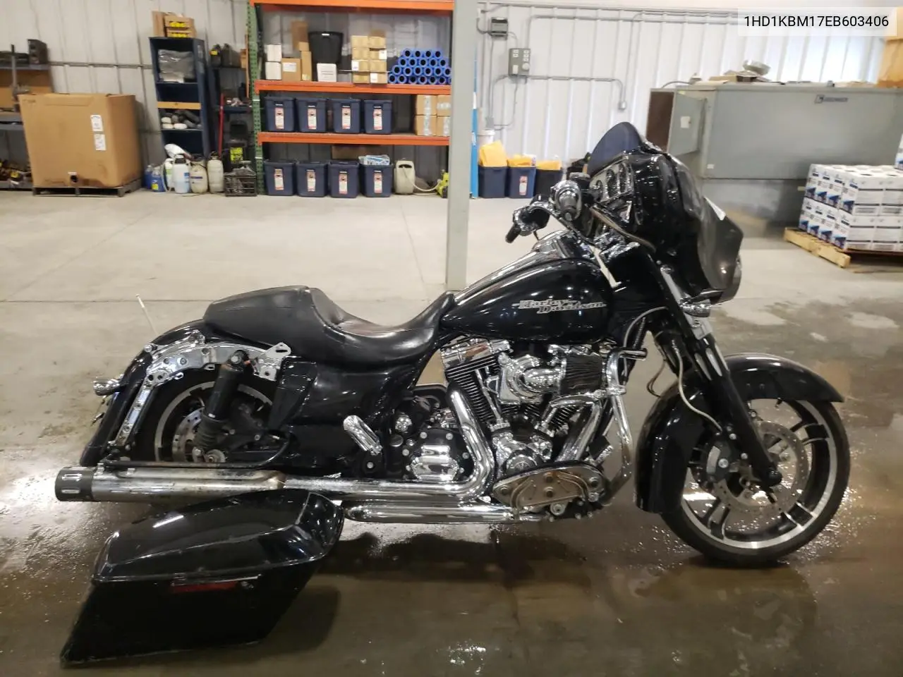 2014 Harley-Davidson Flhx Street Glide VIN: 1HD1KBM17EB603406 Lot: 61214055
