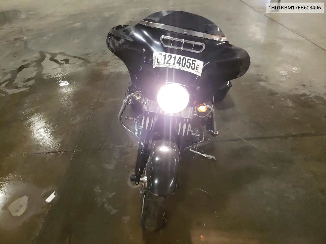 2014 Harley-Davidson Flhx Street Glide VIN: 1HD1KBM17EB603406 Lot: 61214055