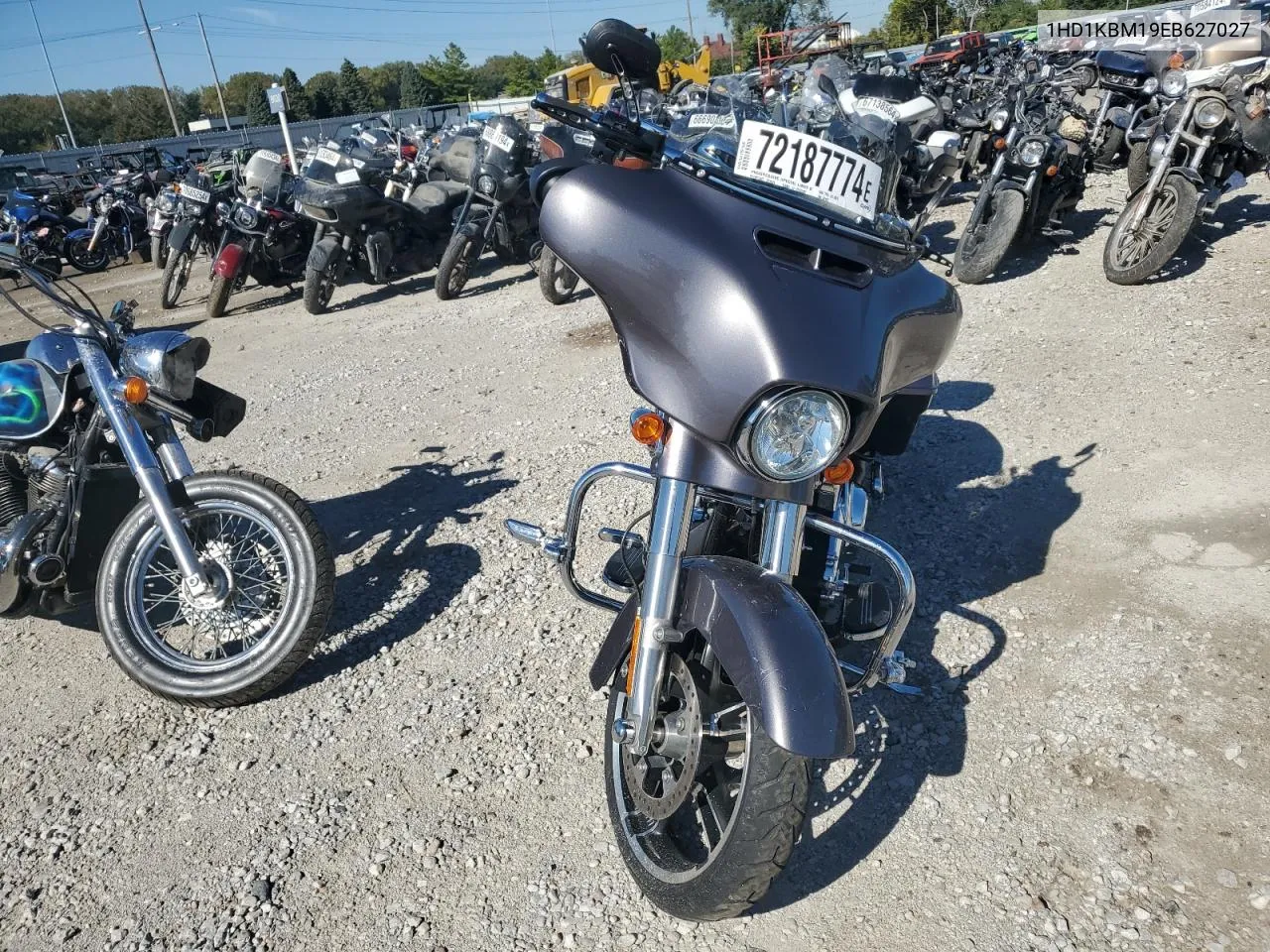 2014 Harley-Davidson Flhx Street Glide VIN: 1HD1KBM19EB627027 Lot: 72187774